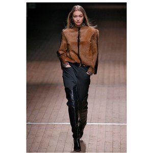 Isabel Marant Womens Black Lafsten 90MM Leather Thigh High Boots 36 EU 6 US